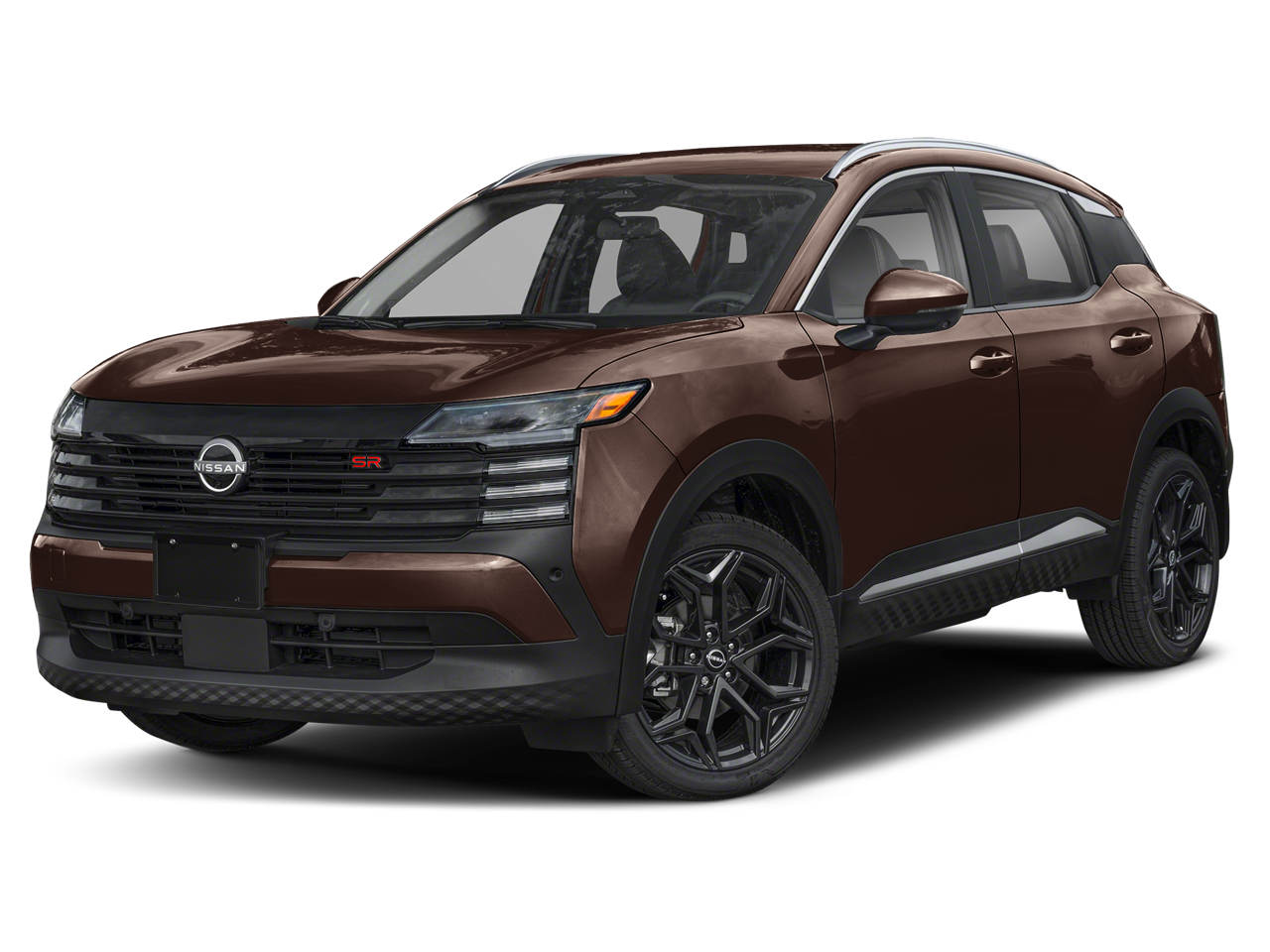 2026 Nissan Kicks SR in Canyon Bronze Metallic — front three-quarter view
