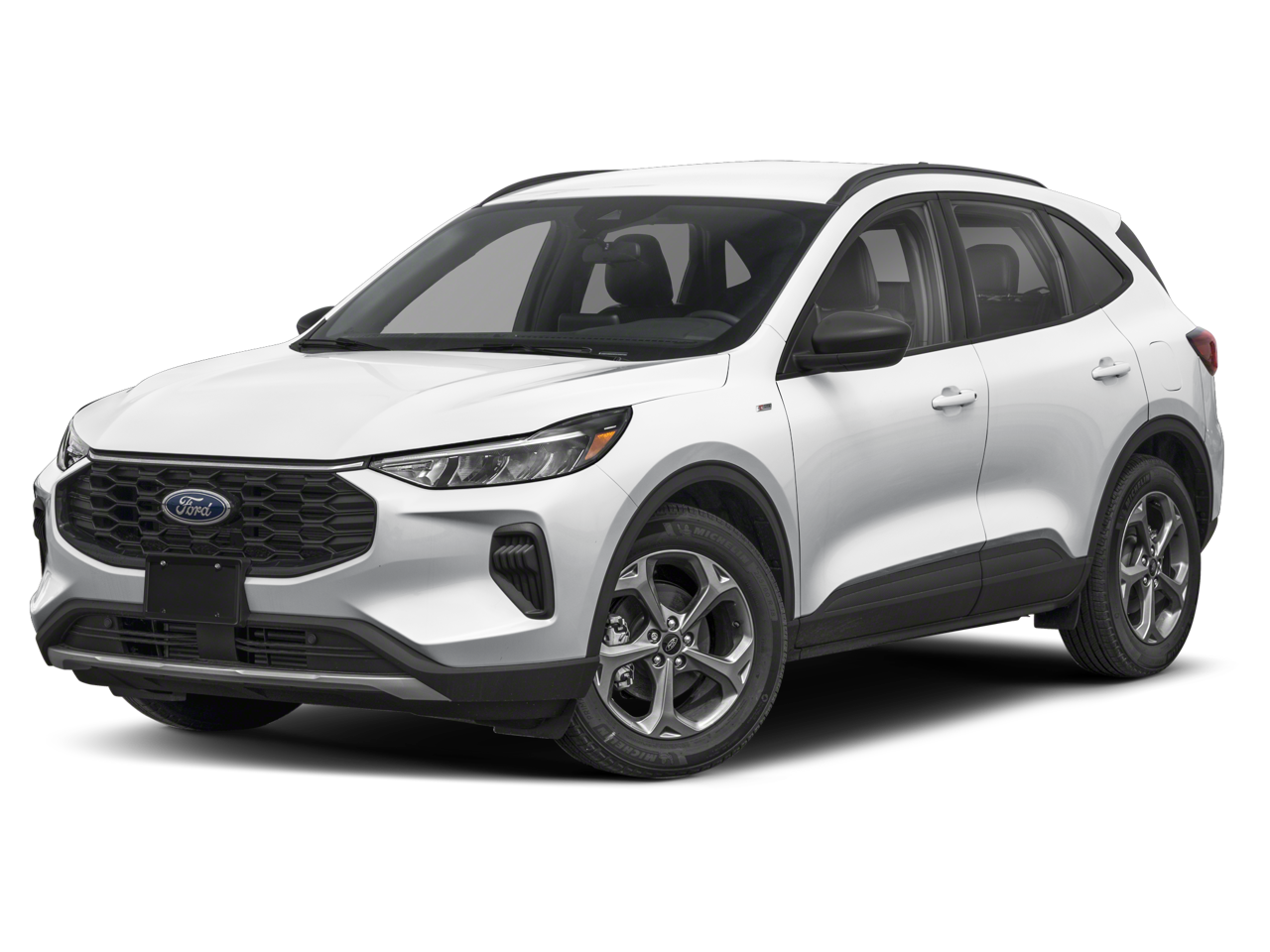 2025 Ford Escape ST-Line in Agate Black — front three-quarter view