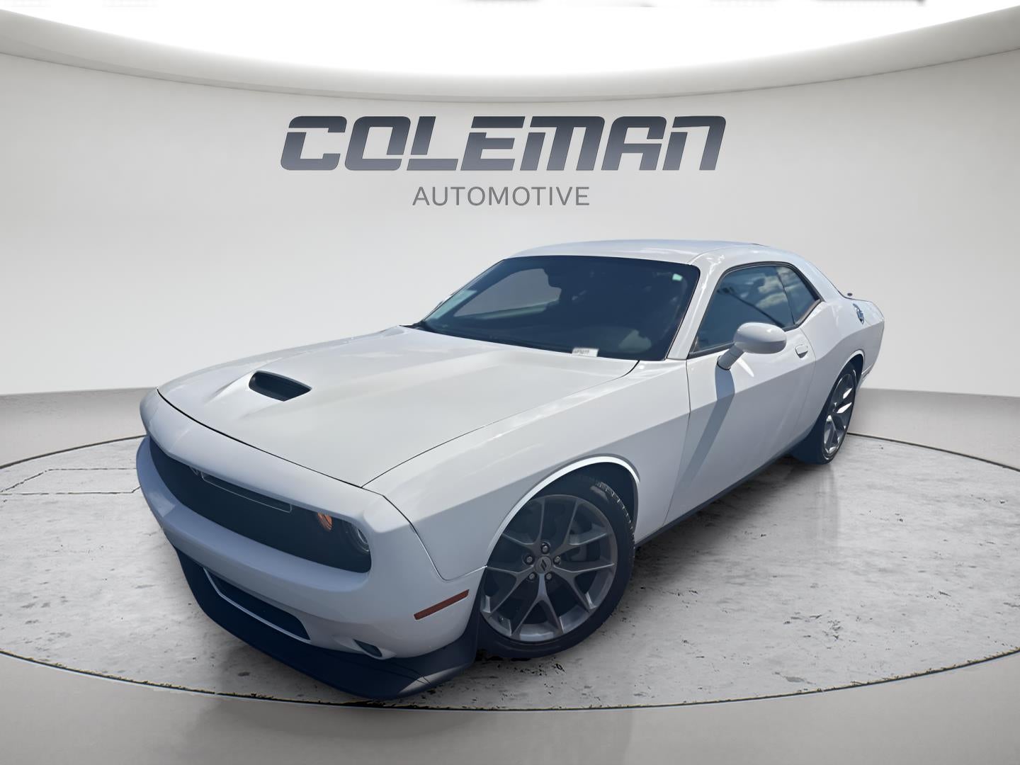 2023 Dodge Challenger GT in White Knuckle Clearcoat — front three-quarter view