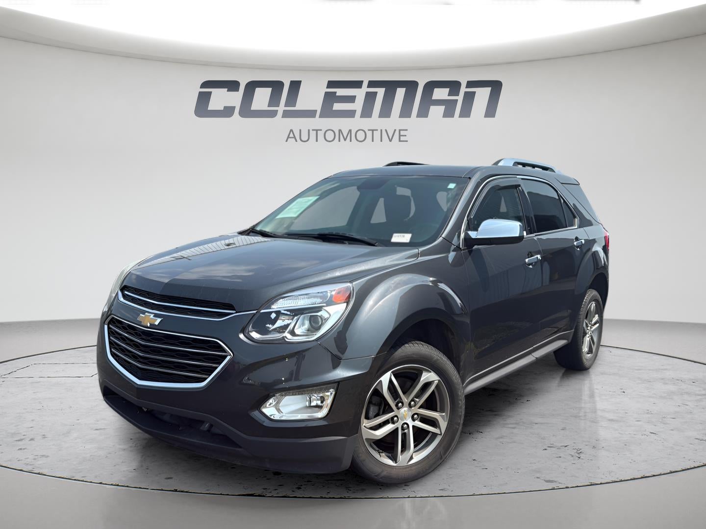 2017 Chevrolet Equinox Premier in Nightfall Gray Metallic — front three-quarter view