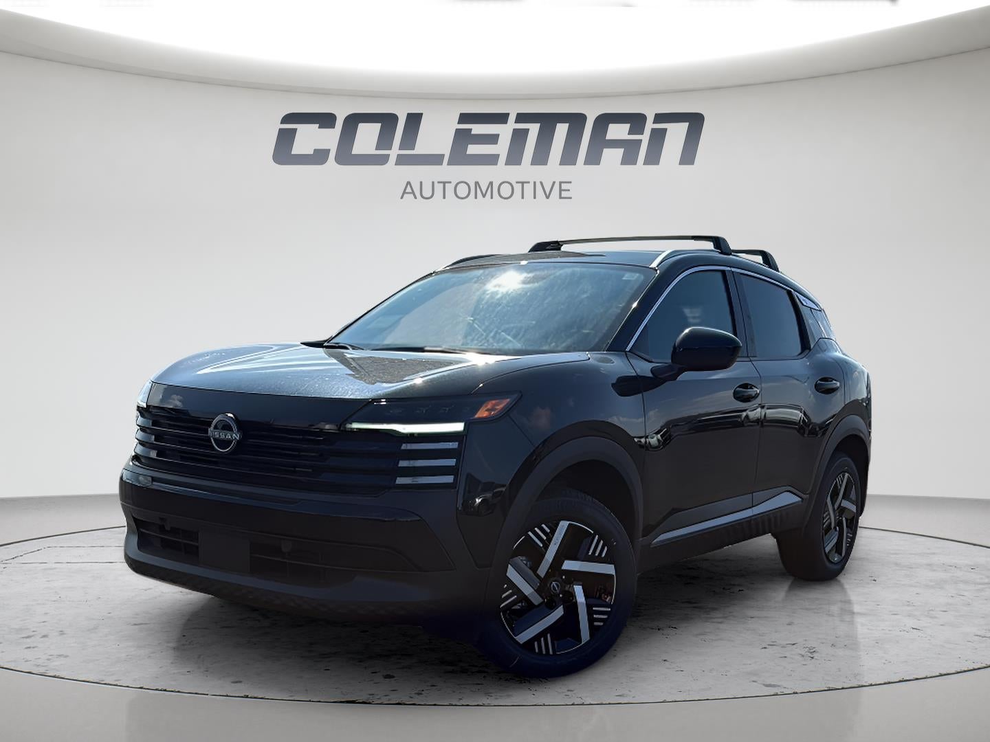 2026 Nissan Kicks SV in Super Black — front three-quarter view