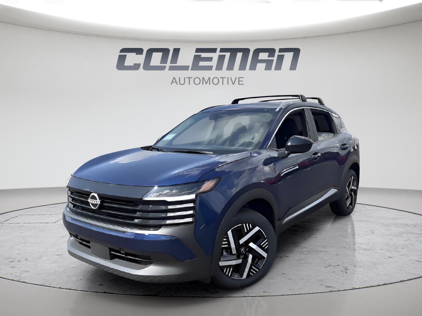 2026 Nissan Kicks SV in Deep Blue Pearl — front three-quarter view