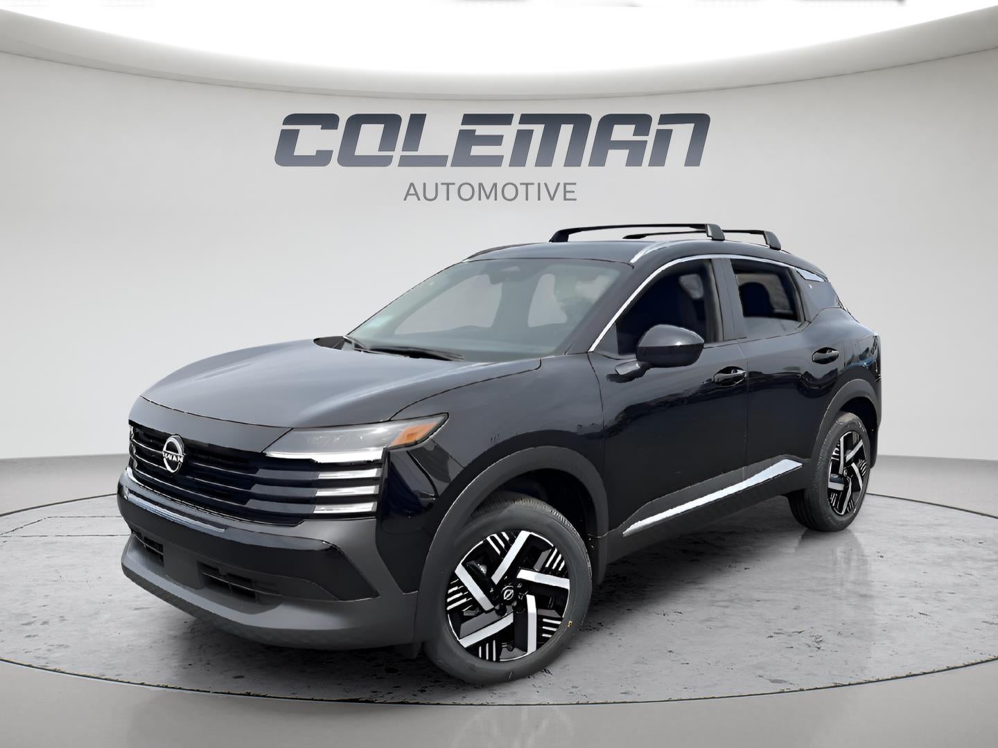 2026 Nissan Kicks SV in Super Black — front three-quarter view