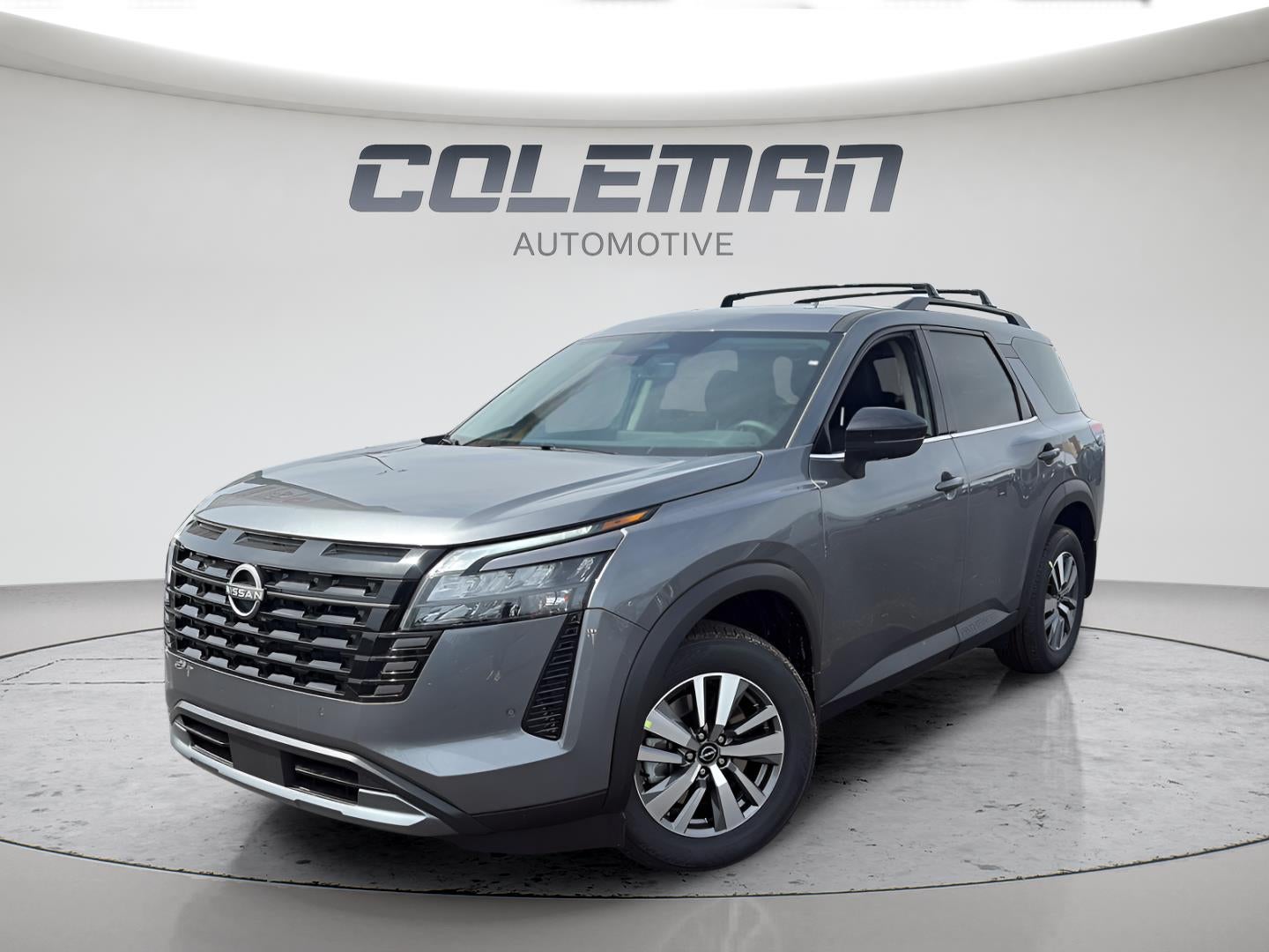2026 Nissan Pathfinder SL in Gun Metallic — front three-quarter view